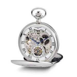 Charles Hubert Open Heart Dial 53mm Case Pocket Watch